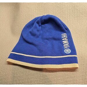 YAMAHA Blue/Gray Striped Beanie Hat Cap [ONE SIZE] CRP-13HBN-BL-NS